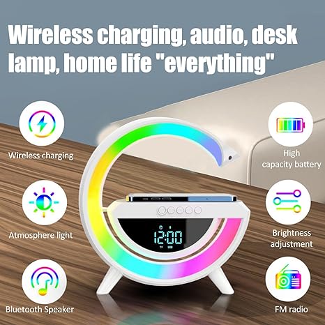 4 in 1 Led Wireless Charging Lamp